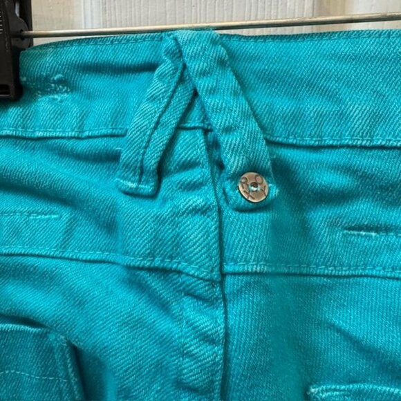 Roxy Womens Distressed Turquoise Skinny Jeans With Front & Back Pockets - Picture 11 of 16